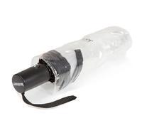 Isotoner Parapluie femme solide, transparent, ouverture/fermeture manuelle