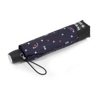 Isotoner Parapluie Protection soleil AntiUV UPF50+ petit prix solide et déperlant coeurs amoureux rouge femme