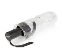 Isotoner Parapluie femme – solide, transparent, ouverture/fermeture manuelle