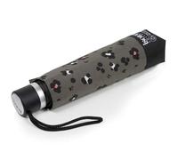 Isotoner Parapluie poignée crook, solide, ultra déperlant, à ouverture automatique, léopard kaki