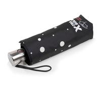 Isotoner Parapluie solide automatique déperlant mini 23cm | Parapluie Xtra Solide antiretournement, automatique, toile recy couverture 100 cm et séchage rapide.