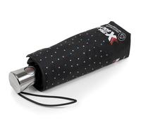 Isotoner Parapluie x-tra solide anti-retournement, 28cm, ultra déperlant, ouverture/fermeture automatique, mini pois