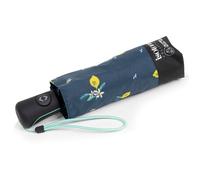 Isotoner Parapluie solide, ultra déperlant, large couverture 98 cm, ouverture/fermeture automatique, technologie xtra-sec, compact et légers, citron jaune