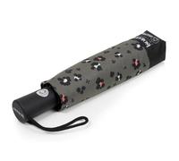 Isotoner Parapluie solide, ultra déperlant, à ouverture/ fermeture automatique léopard kaki femme