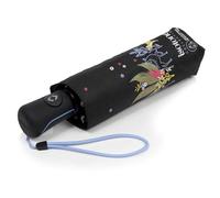 Isotoner Parapluie solide, ultra déperlant, large couverture 98 cm, ouverture/fermeture automatique, frise cerf