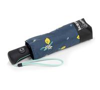 Isotoner Parapluie solide, ultra déperlant, large couverture 98 cm, ouverture/fermeture automatique, technologie xtra-sec, compact et légers, citron jaune