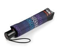 Isotoner Parapluie x-tra solide, ultra déperlant, ouverture automatique, rayure coeur