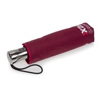 Isotoner Parapluie Xtra Solide antiretournement, 28cm, déperlant, ouverture/fermeture automatique bordeaux liseré foncé femme