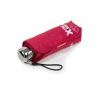 Isotoner Parapluie Xtra Solide antiretournement, compact et léger 17,5cm, déperlant framboise femme