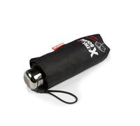 Isotoner Parapluie Xtra Solide antiretournement, compact et léger 17,5cm, déperlant noir femme
