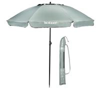 Isotoner Parasol de plage de plage, ultra résistant, structure anti vent, léger réglable en hauteur et inclinaison et anti uv upf50+, 160 cm kaki