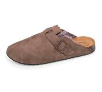 Isotoner Sabots Femme fourrés, Semelle Extra-Flex, légers, Patch Talon Confort, 38 EU, Taupe