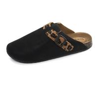 Isotoner Sabots Femme Semelle Extra-Flex légère Patch Talon Confort 39 Noir/léopard