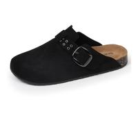 Isotoner Sabots Femme Semelle intérieur Cuir Extra-Flex Talon Confort 38 Noir