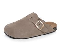 Isotoner Sabots Femme suède Double surpiqures | Semelle intérieure cuir - Patch talon confort EVERYWEAR™