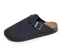 Isotoner Sabots Homme Semelle Extra-Flex, légère, Patch Talon Confort, 42, Marine foncé