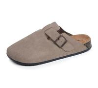 Isotoner Sabots Homme Semelle Extra-Flex, légère, Patch Talon Confort, 44 EU, Taupe