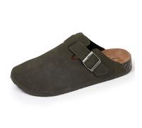 Isotoner Sabots Homme Semelle Extra-Flex, légers, Patch Talon Confort, 44 EU, Kaki