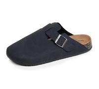 Isotoner Sabots Homme Semelle Extra-Flex, légère, Patch Talon Confort, 42, Marine foncé