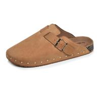 Isotoner Sabots semelle extra-flex, légère, patch talon ultra confort camel clous femme 37