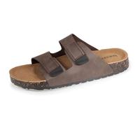 Isotoner Sandales à brides ultra confortables, à scratch, semelle intérieure cuir marron homme 45