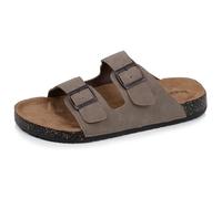 Isotoner Sandales à doubles bride, semelle intérieur patch talon ultra confortables taupe homme 41