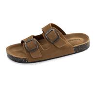 Isotoner Sandales femme à doubles brides ultra confortables, semelle intérieure cuir, 37, camel