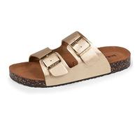Isotoner Sandales Femme à doubles brides confort semelle cuir 37 doré