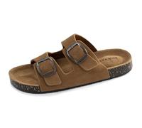 Isotoner Sandales femme à doubles brides ultra confortables, semelle intérieure cuir, 41, camel