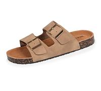 Isotoner Sandales femme à doubles brides ultra confortables, semelle intérieure cuir