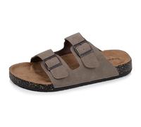 Isotoner Sandales homme à doubles bride, semelle intérieur patch talon ultra confortables, 46 EU, taupe