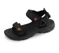 Isotoner Sandales homme sport, semelle confortable et légère, sandale de plage, piscine, randonnée, et faciles a enfiler, 41 EU, noir