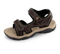 Isotoner Sandales homme très confortables, et faciles a enfiler, 44 EU, marron