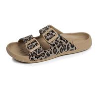 Isotoner Sandales semelle extra-flex, légère, patch talon ultra confort léopard beige femme 37