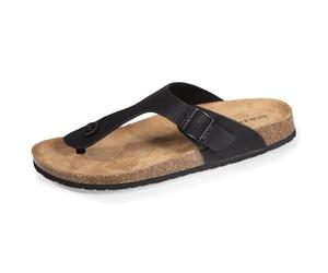 Isotoner Sandales tong à simple bride Homme ultra confortables 46 noir