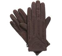isotoner Signature Gants en élasthanne stretch avec doublure chaude en tricot pour homme, marron, Medium-Large