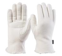 Isotoner Gants en Polaire Stretch, Tons Ivoire, Taille Unique Femme