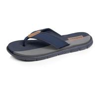 Isotoner Tongs homme sandales plage d'été, semelles eva légères et confortable, 42 EU, marine bico