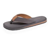 Isotoner Tongs homme tige corde large et semelle bicolore, 45 EU, gris