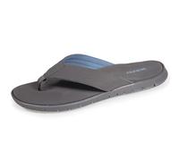 Isotoner Tongs homme très confortables, tiges larges, 45 EU, gris