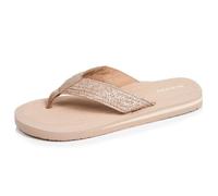 Isotoner Tongs Sandales Plage d'été, Semelles Eva légères et confortable beige femme 37