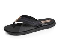 Isotoner Tongs Sandales Plage d'été, Semelles Eva légères et confortable noir logo homme 46