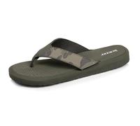 Isotoner Tongs Sandales Plage d'été, Semelles légères et confortable camo kaki homme 41