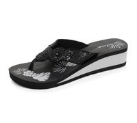 Isotoner Tongs talon 4 cm Femme confort sandale de plage