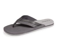 Isotoner Tongs homme ultra confortables et chic, semelle ultra moelleuse, 42 EU, gris