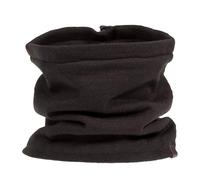 Isotoner Tour de cou homme doublé polaire, cordon ajustable noir