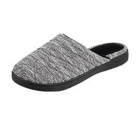 isotoner Women s Space Knit Andrea Clog Slippers, Black, Medium/ 7.5-8 Standard Width US