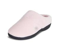 isotoner Women's Classic Hoodback W Memory Foam Slip on Slipper, Peony, Large / 8.5-9 M US
