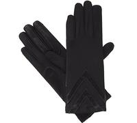 isotoner Women's smartDRI Chevron Spandex Stretch Touchscreen (Black, Small -Medium)