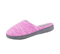 isotoner womens Andrea Space Knit Slide Slipper, Vividly Violet, 8.5-9 US